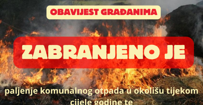 zabranjeno spaljivanje